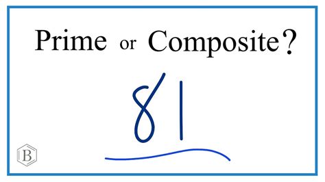 81 is prime or composite